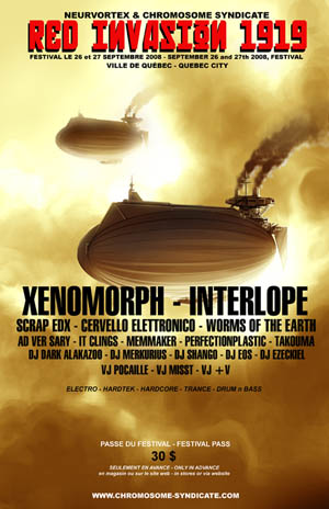 red invasion 1919 w/ interlope, xenomorph, worms of the earth (featruing it-clings), scrap.edx, perfection plastic, memaker, ad.ver.sary, takouma, and more